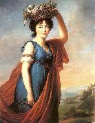 elisabeth vigee-lebrun Princess Eudocia Ivanovna Galitzine as Flora 1799 oil painting artist